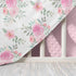 30 40 Inches Floral Minky Baby Blanket x for Girls, Soft Plush Receiving Blanket with Dotted Back, Gift for Newborn
