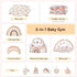 6-in-1 Mallify XL Large Baby Gym & Ball Pit, Play Mat & Play Gym, Combination Baby Activity Gym with Milestone Cards