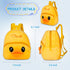 9pcs Set Backpack 17-22 Inch PEDOLLTREE Reborn Baby Dolls Clothes Accessories Yellow Duck with Diaper for Reborn Doll