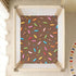 CZXW 52" 28" Colorful Sprinkles Chocolate Crib Sheets Fitted x Natural Cotton Soft & Breathable for Baby Crib Mattress