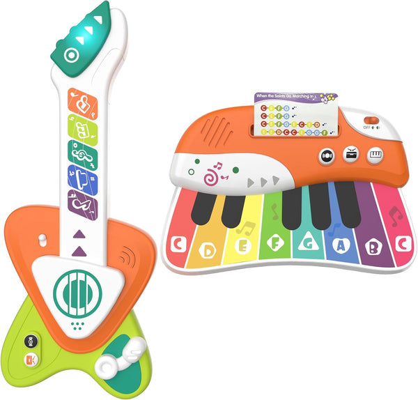 Toddler Guitar Toy 1-3, Baby Guitar with Touch Sensor Strings, 2 in