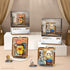 MEIEST 3D Set,Creative (4-The Mini Building Blocks Cute Painting Model DIY Simulation Particle Stereograph Collection