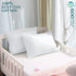 Travel Pillow Case Set of 2, 12x16 Size Envelope Closure Toddler Pillowcase, 600 Thread Count 100% Soft Egyptian Cotton