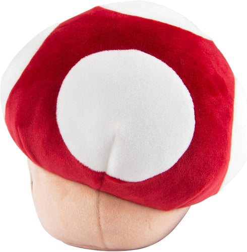 Club Mocchi-Mocchi Mario Kart Plush, Red Mushroom Plushie, Squishy Mario Toys and Cute Stuffed Animals, 6 Inch