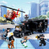 Set, Command 6+, 540 City Police Chase Building SWAT Mobile Police Truck Building Toy with Helicopter & Police