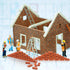 Haiabei 500 1/16 Set, Pcs Miniature Bricks Brick Building Mini Red B-Rick Stone Model B-Rick Mini Artificial Bri-ck