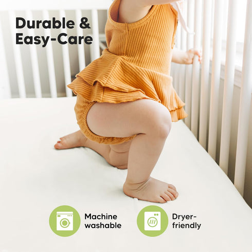 OnlineBestDeal's Pack 2 100% (28" 52") 8" Inch Cozy of Baby Crib Fitted Sheet for Boys & Girls Microfiber Crib Size x +