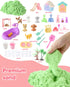 sikmcle 36 PCS Pet Sensory Bin Moldable Sensory Sand Kit and Sandbox with Lid Dog and Cat Toddler Toys for Kids Gifts