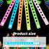 Sotiff 30 Pieces Glow in the Dark Silicone Wristbands for Kids, Adjustable Silicone Charm Bracelets in 6 Colors