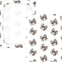 CZXW 52" 28" Cow Print Bows Crib Sheets Fitted x Natural Cotton Soft & Breathable for Baby Crib Mattress