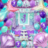 Morofme 22pcs Mermaid Theme Balloons, Helium Foil Ocean Decorations with Mermaid Tail and Sea Shells for Girls Party
