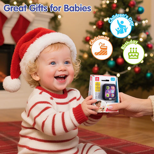 1 7 6-12-18 HOLA Toys for Year Old Boys & Girls, Functions Baby Musical Toy Watch, Learning & Travel Baby Toys Months