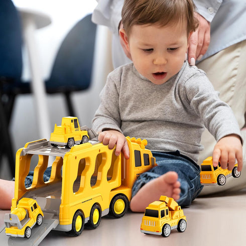 FunMission 3-9 Old5 1 3 4 5 6 7 Toddlers Construction Toys for Kids Year in Friction Power Vehicle Car for Years Old