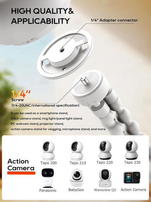 SAPESEHE Mount-White(2pcs) Tripod Baby Monitor