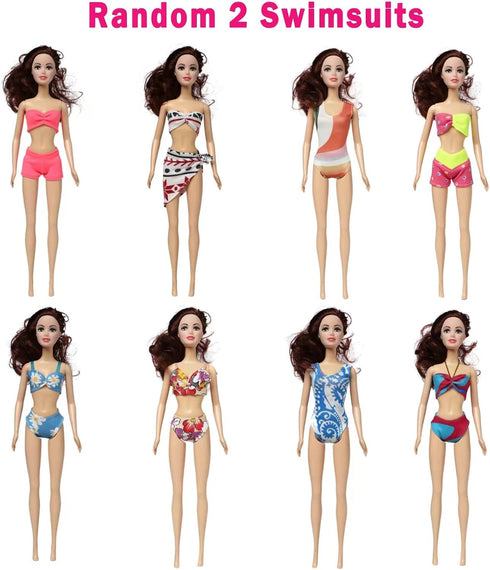 29 Pieces Doll Clothes and Accessories for 11.5 Inch Girl Dolls, Including 5 Tops, 5 Pants, 3 Dresses, and More