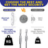 4our Kiddies 10 Pack Furniture Anchors for Baby Proofing, Anti Tip Wall Anchors for Child Safety
