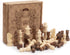 AMEROUS Wooden Chess Pieces Only, Staunton Style Wood Chessmen with 3.15" King, Storage Bag, Gift Packed Box