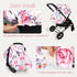Winter Car Seat Cover Baby with Sunshade & Dual Zipper Windows - Minky Bubble Lined Windproof Soft Shell, Warm Newborn