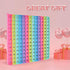 Double-Sided Macaron Multiplication Game, Addition Numbers POP Fidget Math Toys, Stress Relief Learning Game (1 Piece)