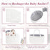 13.5L 15.3"x9.8"x7" Baby Diaper Caddy Organizer, Cotton Rope Diaper Basket, Changing Table Storage Caddy With Removable