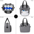 Pack 6 9 Luxja Breastmilk Cooler Bag with an Ice (Fits Bottles, Up to Ounces), Breastmilk Cooler for Breastmilk Bottles