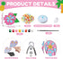 Dunzoom 30 Set Summer Summer Window Art Suncatchers Kits Beach Fruit DIY Suncatchers Craft Kits Make Your Own Paint