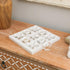 NIKKY HOME Acrylic Tic Tac Toe Wood Board Game, Classic Decorative Travel Game for Family