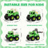 Lovinkiki 4 Pack 1-3 2-5, Set Garbage Truck Toys for Toddlers Push and Go Recycling Trucks for Boys and Girls Ages