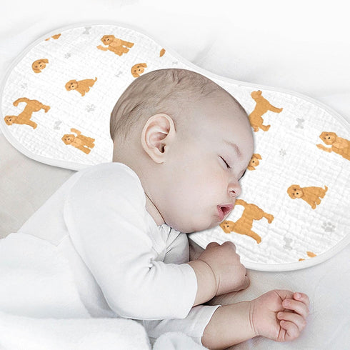 Set 4 Pack vvfelixl Baby Burp Cloths Labradoodle Dog Baby Newborn Cotton Burping Cloths Baby Washcloths
