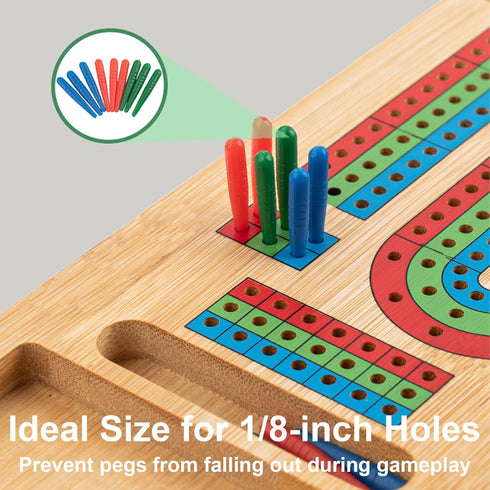 12 1/8 Pcs Cribbage Board Pegs Plastic Cribbage Pegs Fit Holes Traditional Board Game Crib Board Pins Game Accessories