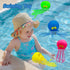 Eutreec Pack 4 Octopus Water Balls, of Pool Floating Toys Baby Bath Toys Squishy Sensory Stress Relief Toys, Cute