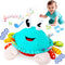 JoySpark Toys Baby Toys 12-18 Months, Musical Crawling Crab Baby Plush Toy, 50 Songs