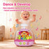 MoraBaby 6-12-18 1 1-3 Baby Girl Toys Months, Press & Spin Ocean Musical Light Up Toy | Bilingual Learning Educational