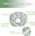 haakaa Nursing Pillow for Breastfeeding, Ergonomic Support for Mom & Baby, Soft Breathable Firm Baby Feeding Pillow