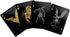 Gent Supply Plastic Waterproof Mythical Creatures II Playing Cards - Black Silver & Gold Edition