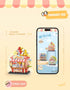 MEIEST 3 Set,Simulation Mini City Shop Street View Building Blocks Model Architecture Collection Particle Construction
