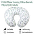 Nursing Pillow Cover Stretchy Removable Cover for Breastfeeding Pillows, Ultra Soft Comfortable Slipcover for Baby Girl