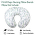 DILIMI Newborn Lounger Pillow Cover - Soft Green Leaf Design