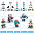 Gifts2U 35PCS Set Playset 3-6 Magnetic Robots, Magnetic Blocks for Kids with Storage Box, Stacking Robots Toy STEM