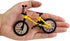 Compact Alloy Mountain Bike Finger Toy - Yellow with Movable Parts