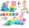 35 PCS Large Magnetic Blocks for Toddlers - 1.24" Magnetic Cube with