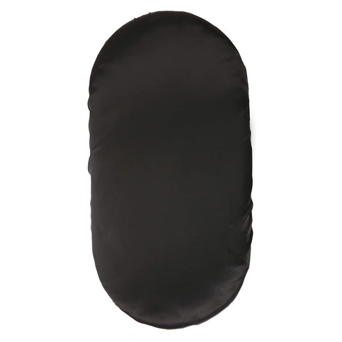 Pro Goleem Satin Bassinet Sheet, Soft Silk Feeling for Cradle or Bassinet Pad & Mattress, Black, Gift for Newborn