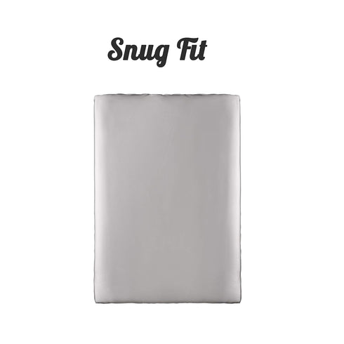 Pro Goleem Fitted Pack n Play Playard Sheet 2 Pack, 27x39 Inch, Unisex White and Gray, Great for Baby Hair Silk Feeling