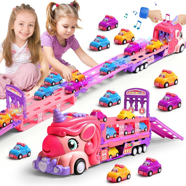bulucoben Unicorn Car Toys for Age 3 4 5 6 Year Old Toddler