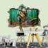 Supzone Dinosaur Wall Stickers, Broken 3D Decorative Wall Decals for Boys Bedroom, Baby Nursery, Children’s Wall Decor