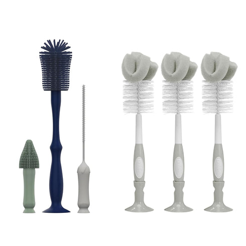 Dr. Brown's Silicone Cleaning Brush Set with Bottle, Spout, and Straw Brush,