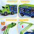 3-5 4-8,Foldable Sets 2.8-Ft 6 3 4 5 6 7 8+ Toddler Car Truck Toys,Car Carrier Truck Toys for Kids Age Car Track