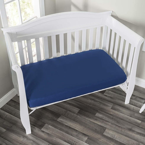Everyday Kids 2-Pack Fitted Crib Sheets - 100% Soft Breathable Microfiber Baby Sheets for Standard Size Crib Mattress,