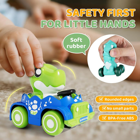 10 1 1 1-2|1st 12 18 ALASOU PCS Dinosaur Car Toys for Year Old Boy with Playmat/Storage Bag|Baby Toys Year Old Boy