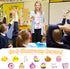 Easter Erasers - 12 Styles Bunny Egg Pencil Toppers for Kids, 3D Mini Rubber Erasers, 144 Pack